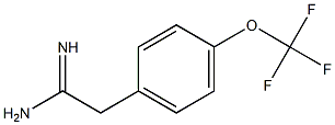 2-(4-(trifluoromethoxy)phenyl)acetamidine 结构式