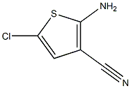 2-amino-5-chlorothiophene-3-carbonitrile 结构式