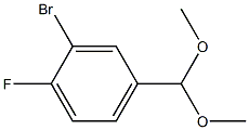 2-bromo-4-(dimethoxymethyl)-1-fluorobenzene 结构式