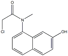2-chloro-N-(2-hydroxynaphthalen-8-yl)-N-methylacetamide 结构式