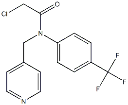 2-chloro-N-(4-(trifluoromethyl)phenyl)-N-((pyridin-4-yl)methyl)acetamide 结构式
