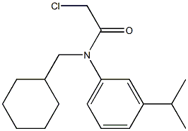 2-chloro-N-(cyclohexylmethyl)-N-(3-isopropylphenyl)acetamide 结构式