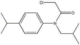 2-chloro-N-isobutyl-N-(4-isopropylphenyl)acetamide 结构式