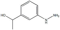 3-(1-hydroxyethyl)phenylhydrazine 结构式