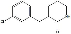 3-(3-chlorobenzyl)piperidin-2-one 结构式