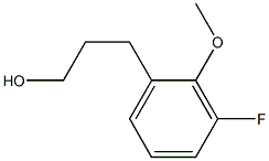 3-(3-fluoro-2-methoxyphenyl)propan-1-ol 结构式