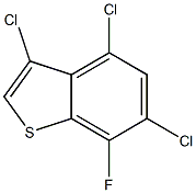 3,4,6-trichloro-7-fluorobenzo[b]thiophene 结构式