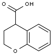 3,4-dihydro-2H-chromene-4-carboxylic acid 结构式