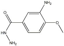 3-amino-4-methoxybenzohydrazide 结构式