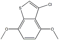 3-chloro-4,7-dimethoxybenzo[b]thiophene 结构式