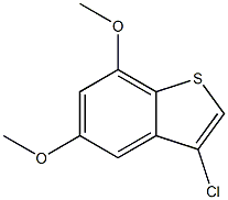 3-chloro-5,7-dimethoxybenzo[b]thiophene 结构式