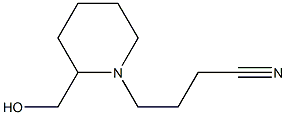 4-(2-(hydroxymethyl)piperidin-1-yl)butanenitrile 结构式