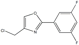4-(chloromethyl)-2-(3,5-difluorophenyl)oxazole 结构式