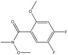 4,5-difluoro-N,2-dimethoxy-N-methylbenzamide 结构式