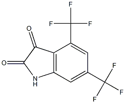 4,6-BIS(TRIFLUOROMETHYL)-1H-INDOLE-2,3-DIONE 结构式