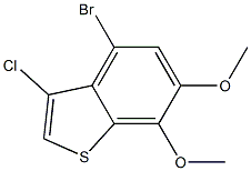 4-bromo-3-chloro-6,7-dimethoxybenzo[b]thiophene 结构式
