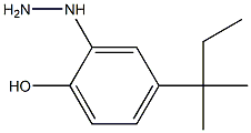 4-tert-pentyl-2-hydrazinylphenol 结构式
