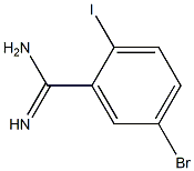5-bromo-2-iodobenzamidine 结构式