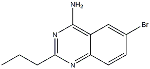 6-bromo-2-propyl-quinazolin-4-ylamine 结构式