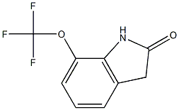 7-(trifluoromethoxy)indolin-2-one 结构式