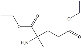 diethyl 2-amino-2-methylpentanedioate 结构式