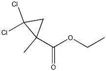 ethyl 2,2-dichloro-1-methylcyclopropanecarboxylate 结构式