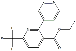 ethyl 6-(trifluoromethyl)-2,4'-bipyridine-3-carboxylate 结构式