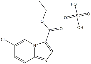 ethyl 6-chloroimidazo[1,2-a]pyridine-3-carboxylate sulfate 结构式