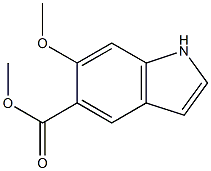 methyl 6-methoxy-1H-indole-5-carboxylate 结构式