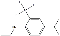 N-ethyl-2-(trifluoromethyl)-4-isopropylbenzenamine 结构式