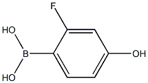 2-Fluoro-4-hydroxybenzeneboronic acid 结构式