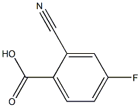 2-CYANO-4-FLUOROBENZOIC ACID 结构式