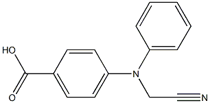 4-(Cyano(Phenyl)Methylamino)Benzoic Acid 结构式