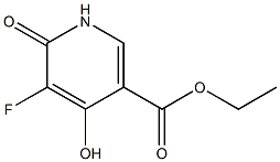 Ethyl 5-Fluoro-4-Hydroxy-6-Oxo-1,6-Dihydropyridine-3-Carboxylate 结构式