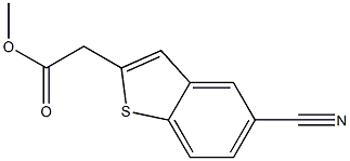 Methyl 2-(5-Cyanobenzo[B]Thiophen-2-Yl)Acetate 结构式
