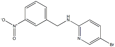 N-(3-nitrobenzyl)-5-bromopyridin-2-amine 结构式