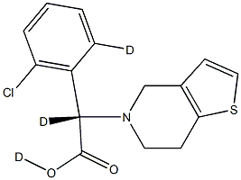 Clopidogrel-D3 结构式