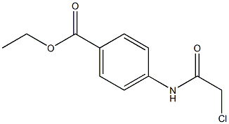 4-(2-氯乙酰氨基)苯甲酸乙酯 结构式