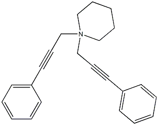 1,1-bis(3-phenylprop-2-ynyl)-3,4,5,6-tetrahydro-2H-pyridine 结构式