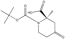 (R)-1-tert-butyl 2-methyl 4-oxopiperidine-1,2-dicarboxylate 结构式
