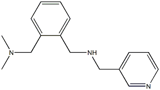 ({2-[(dimethylamino)methyl]phenyl}methyl)(pyridin-3-ylmethyl)amine 结构式