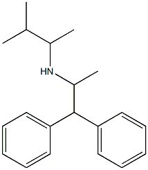 (1,1-diphenylpropan-2-yl)(3-methylbutan-2-yl)amine 结构式