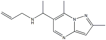 (1-{2,7-dimethylpyrazolo[1,5-a]pyrimidin-6-yl}ethyl)(prop-2-en-1-yl)amine 结构式