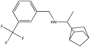 (1-{bicyclo[2.2.1]heptan-2-yl}ethyl)({[3-(trifluoromethyl)phenyl]methyl})amine 结构式