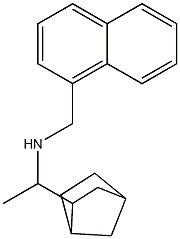 (1-{bicyclo[2.2.1]heptan-2-yl}ethyl)(naphthalen-1-ylmethyl)amine 结构式