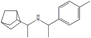 (1-{bicyclo[2.2.1]heptan-2-yl}ethyl)[1-(4-methylphenyl)ethyl]amine 结构式