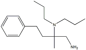 (1-amino-2-methyl-4-phenylbutan-2-yl)dipropylamine 结构式