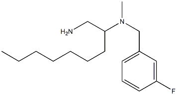 (1-aminononan-2-yl)[(3-fluorophenyl)methyl]methylamine 结构式