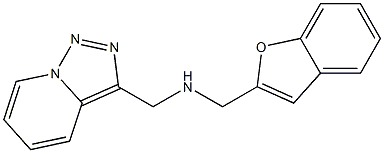 (1-benzofuran-2-ylmethyl)({[1,2,4]triazolo[3,4-a]pyridin-3-ylmethyl})amine 结构式