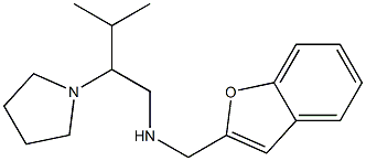 (1-benzofuran-2-ylmethyl)[3-methyl-2-(pyrrolidin-1-yl)butyl]amine 结构式